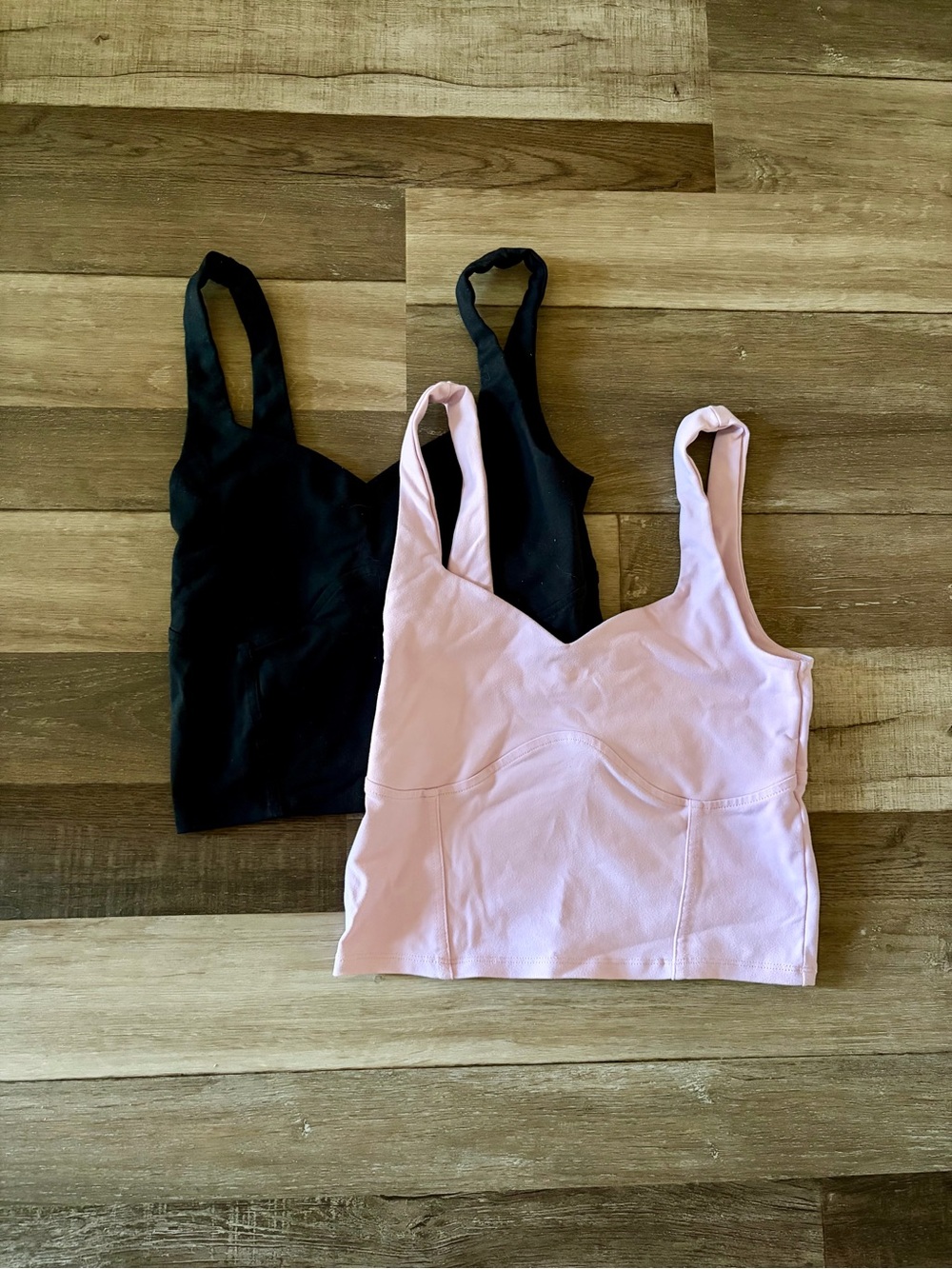 Abercrombie & Fitch Black and Light Pink Tank Top Bundle